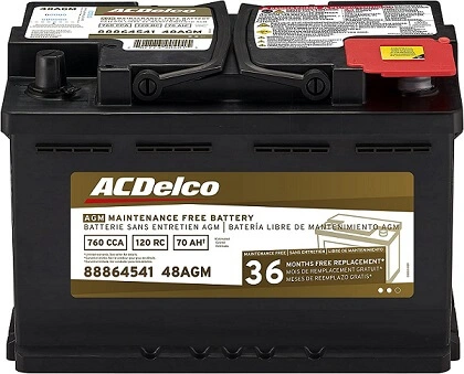 acdelco gold 48agm car battery