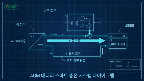 AGM 배터리 수명을 연장하는 스마트 충전 및 유지 관리 시스템 구조