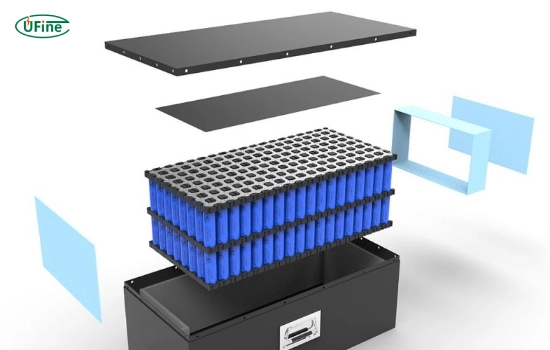 AGV 로봇 배터리 팩 구조