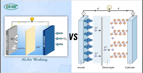 aluminum air battery vs lithium ion