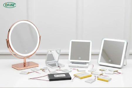 rechargeable makeup mirrors battery solution
