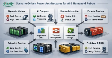 infographic of scenario driven power architectures for ai and humanoid robots