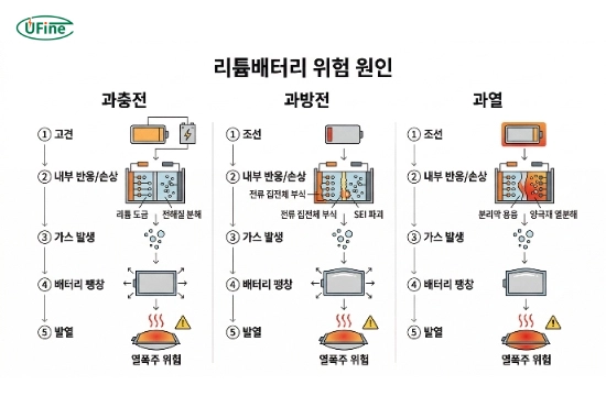 리튬배터리 과충전 과열로 인한 손상 원리