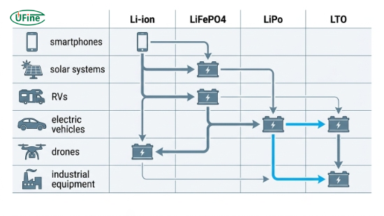 best lithium battery for solar storage electric vehicles drones and portable electronics