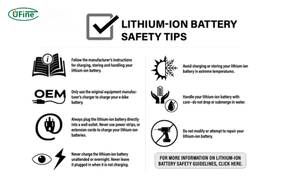 best practices for safe lithium ion battery usage