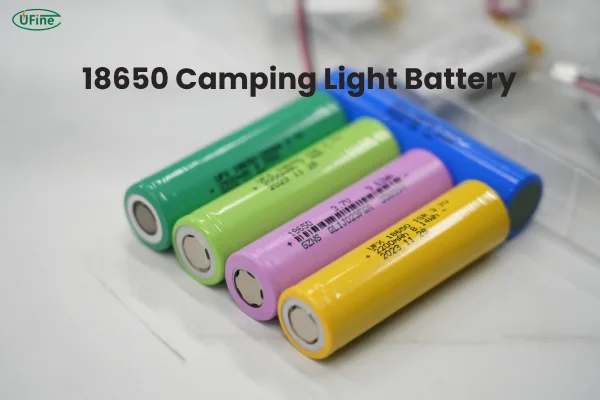 18650 camping light battery