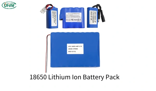 18650 lithium ion battery pack