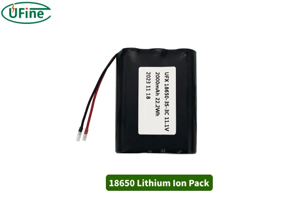 18650 lithium ion pack