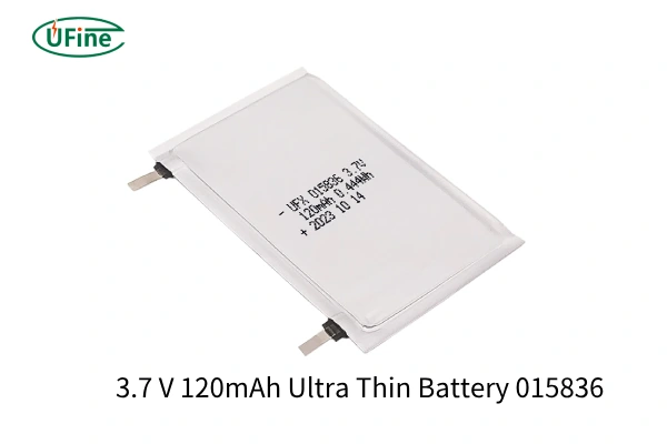 3.7 v 120mah ultra thin battery 015836