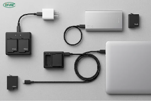 Different ways to charge an action camera battery