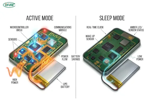 active mode and sleep mode