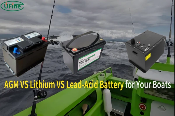 agm vs lithium vs lead acid battery for your boats