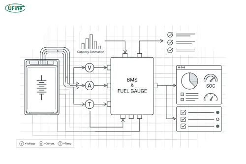 battery calibration concept diagram