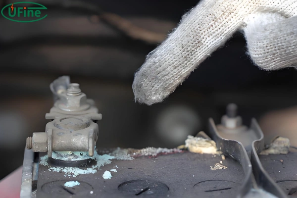 corroded battery