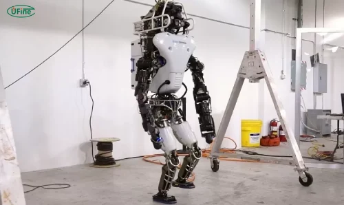 darpa s humanoid robot equipped with a built in battery pack
