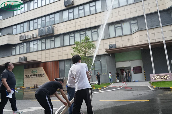 fight fires with water pipes