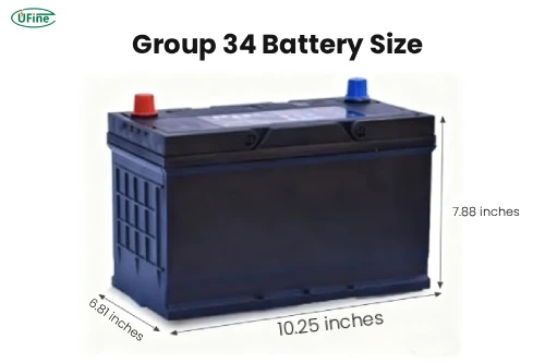 group 34 battery size
