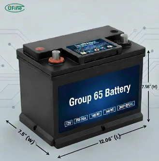 group 65 battery size