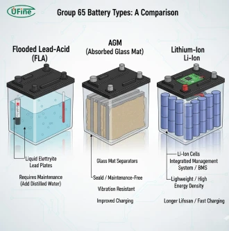 group 65 battery types a comparison