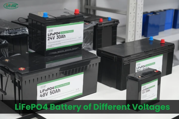 lifepo4 battery of different voltages