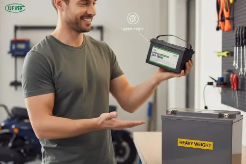 lithium moped battery lighter