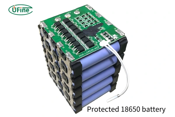 protected 18650 battery