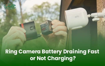 ring camera battery draining fast or not charging