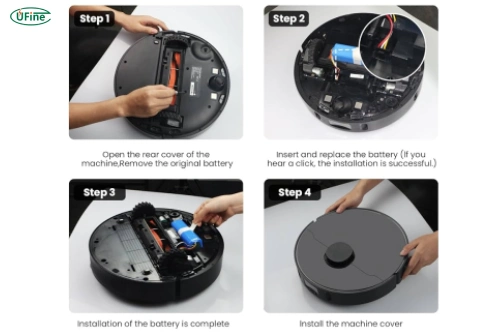 simplified battery replacement steps