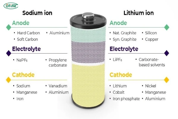 sodium ion battery vs lithium battery