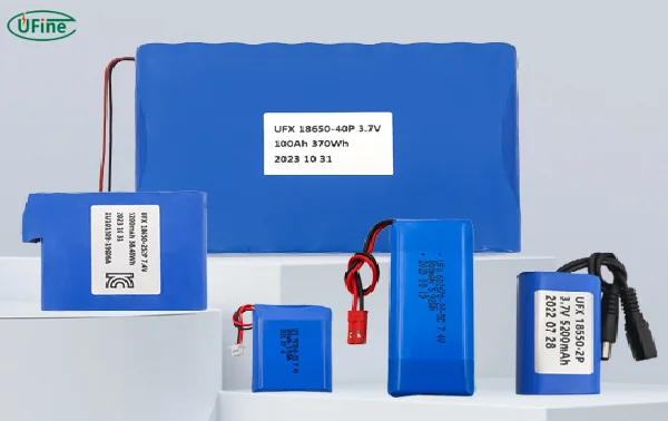 ufine li ion battery packs