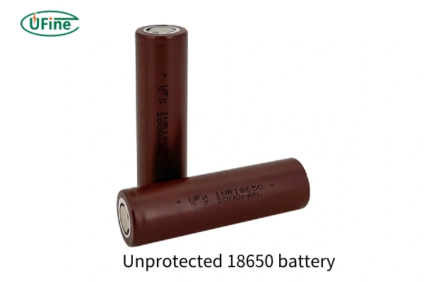 unprotected 18650 battery