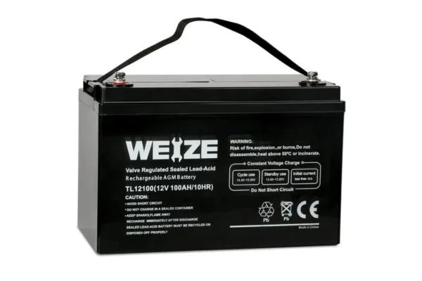 weize 12v 100ah deep cycle agm sla vrla battery