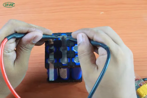 welding an 18650 battery pack