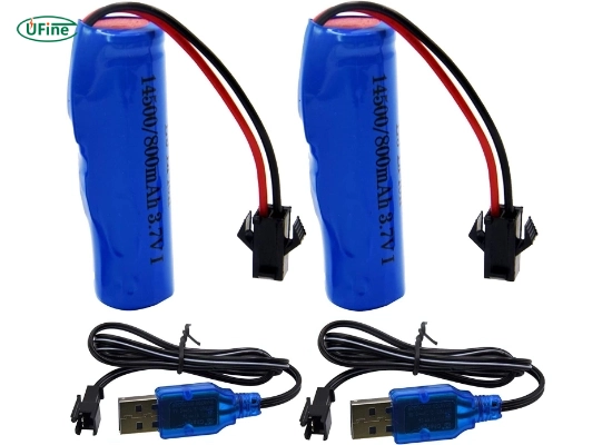 blomiky 2 pack 3 7 v 500mah li ion rechargeable battery