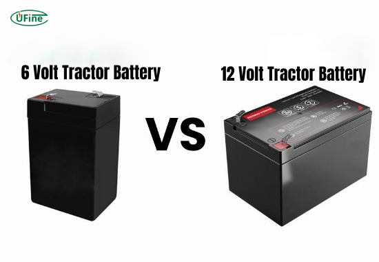 can you replace a 6 volt tractor battery with a 12 volt battery