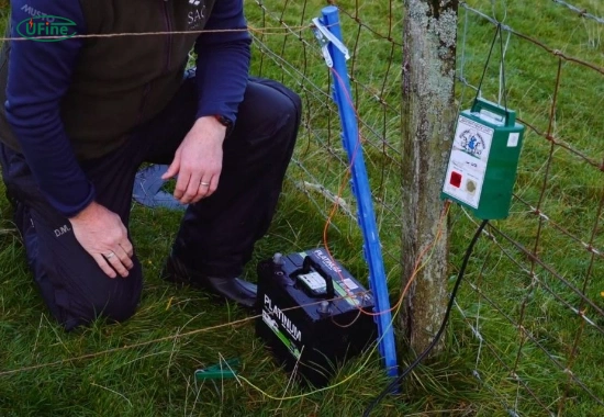 can you use a solar powered electric fence battery