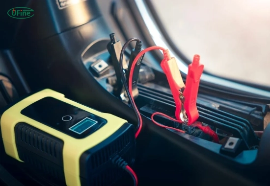 charge a lithium car battery with a trickle charger