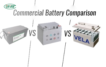 commercial battery comparison lithium vs lead acid vs vrla