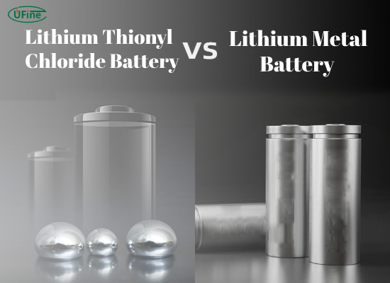 comparing lithium thionyl chloride battery and lithium metal battery