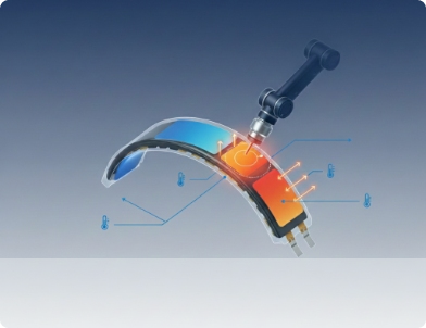 curved battery thermal management