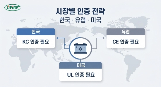 KC CE UL 글로벌 시장별 인증 선택 전략 비교 이미지