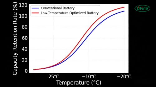 low temperature discharge performance of heated gloves lithium battery
