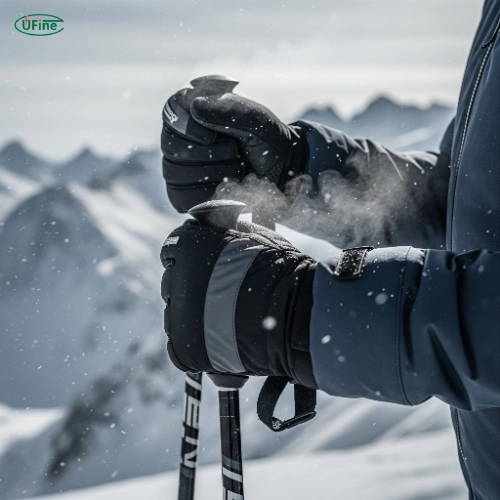heated gloves battery application for skiing and cold weather sports