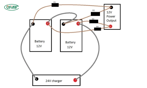how do you make 2 12v batteries 24v