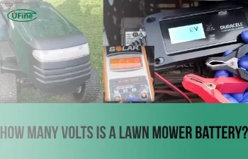 how many volts is a lawn mower battery