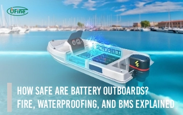 how safe are battery outboards fire waterproofing and bms explained