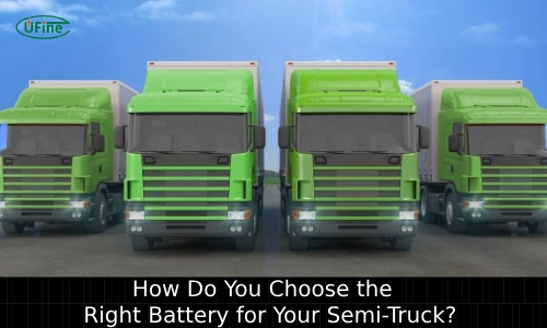 how to choose the optimal battery for your semi truck