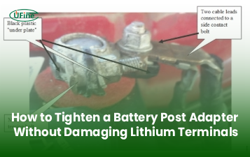 how to safely tighten a battery post adapter