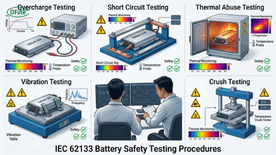 IEC 62133 battery safety testing procedures for lithium-ion battery certification