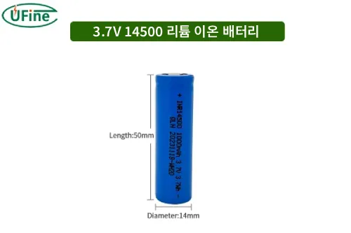 3.7V 14500 리튬 이온 배터리